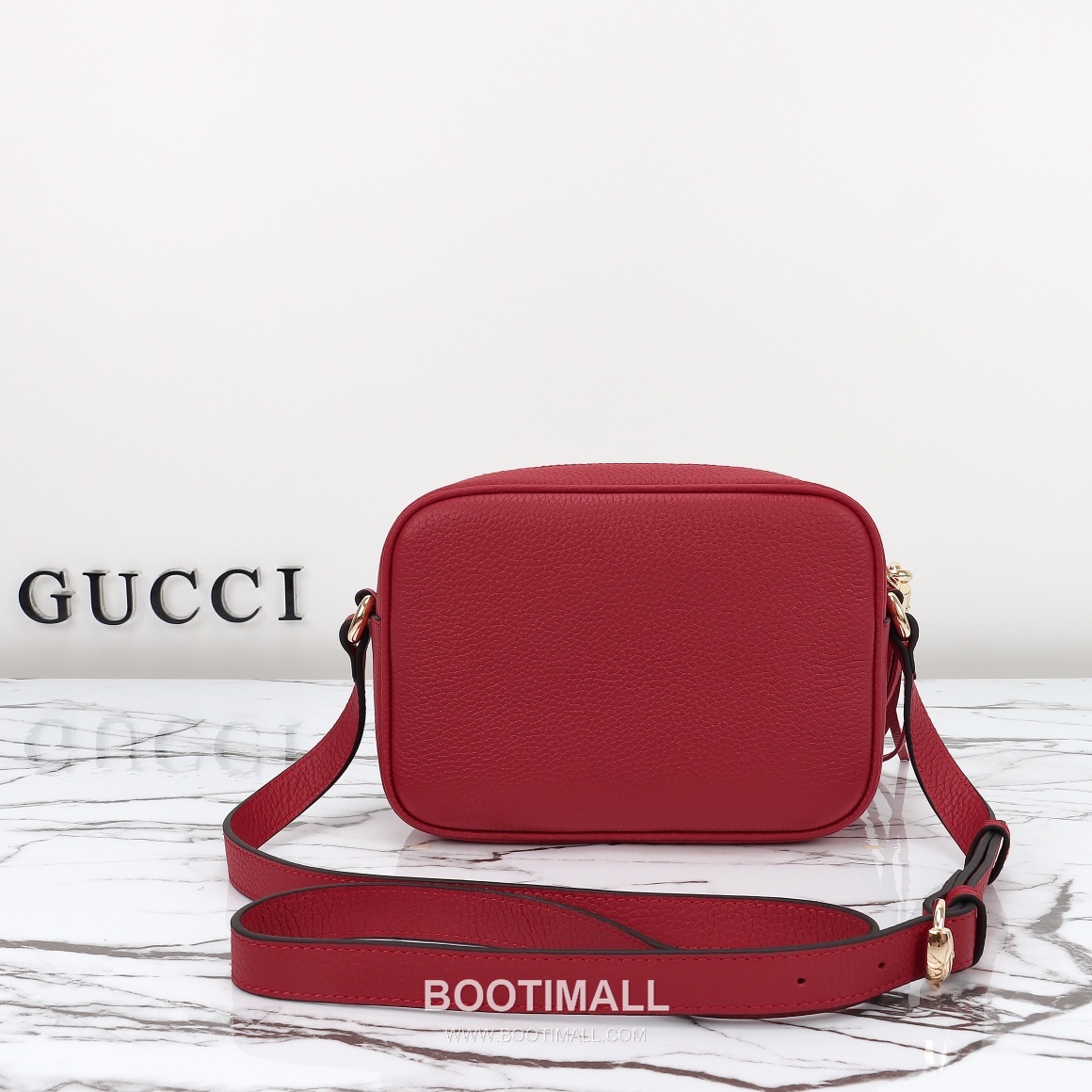 Gucci Large Red Bag Original Leather Red Shoulder Bag 구찌 대레드 가방 원산지 가죽 레드 숄더백 21cm 3