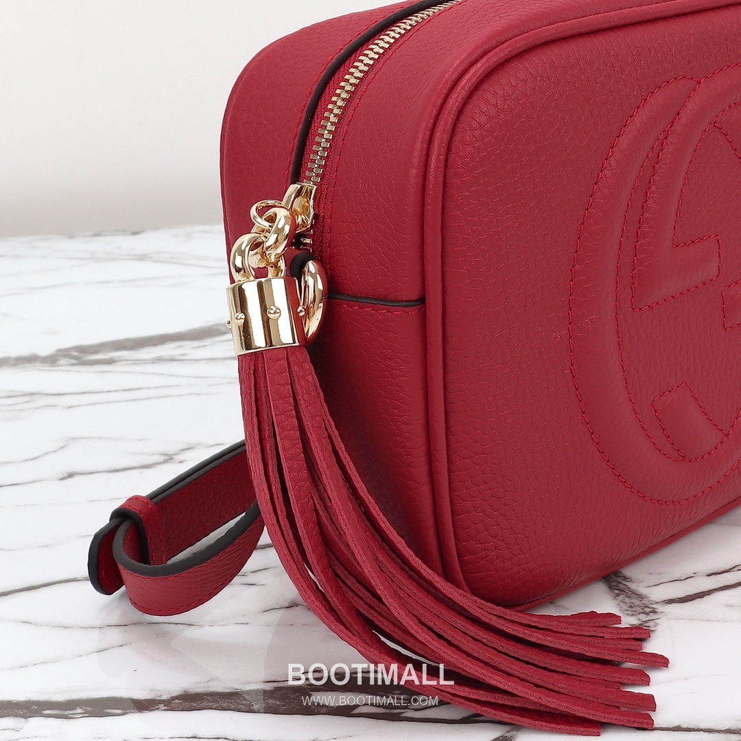 Gucci Large Red Bag Original Leather Red Shoulder Bag 구찌 대레드 가방 원산지 가죽 레드 숄더백 21cm 5