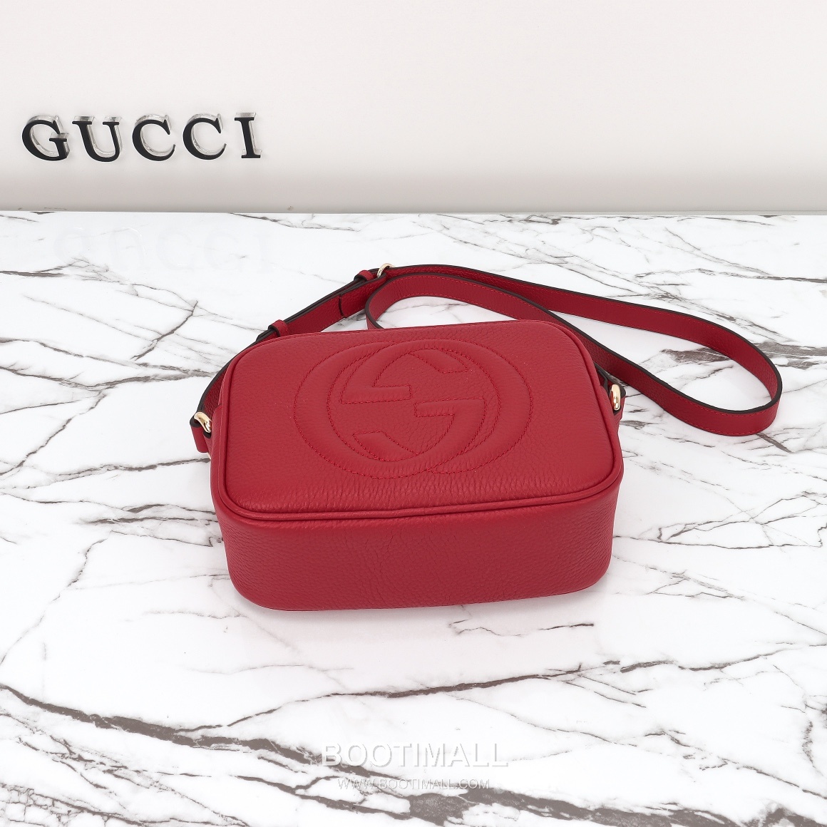 Gucci Large Red Bag Original Leather Red Shoulder Bag 구찌 대레드 가방 원산지 가죽 레드 숄더백 21cm 8