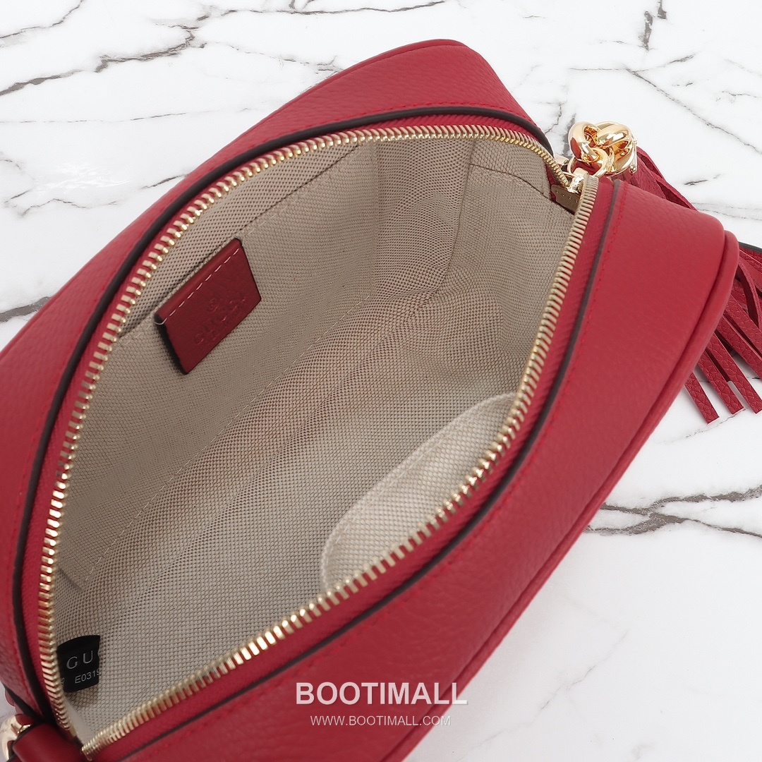Gucci Large Red Bag Original Leather Red Shoulder Bag 구찌 대레드 가방 원산지 가죽 레드 숄더백 21cm 9