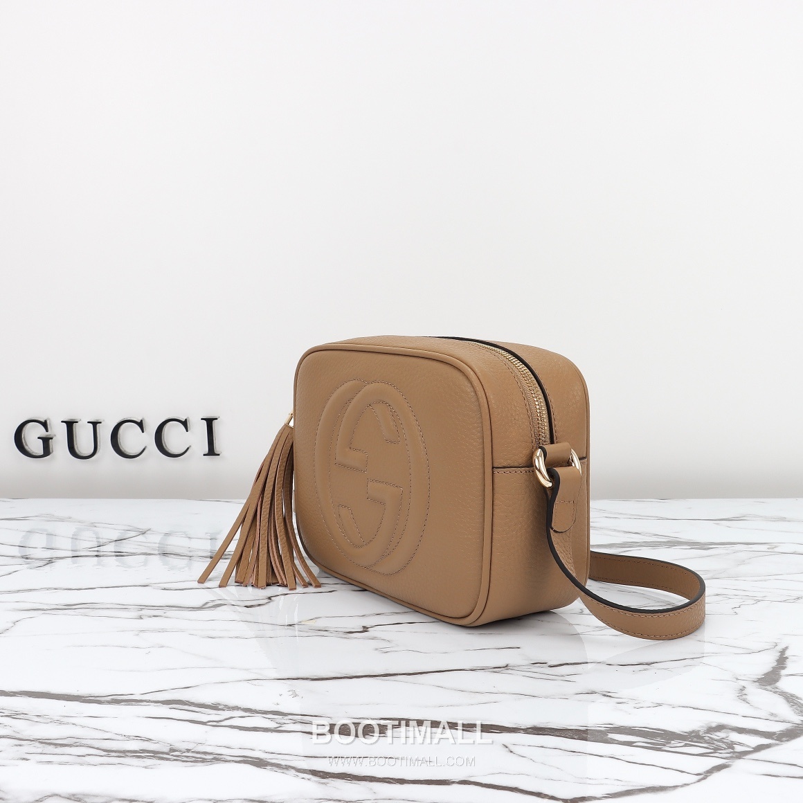 Gucci Shoulder Bag Calfskin Beige 구찌 숄더백 송아지가죽 베이지 21cm 2