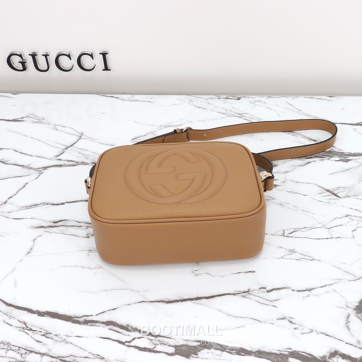Gucci Shoulder Bag Calfskin Beige 구찌 숄더백 송아지가죽 베이지 21cm 9