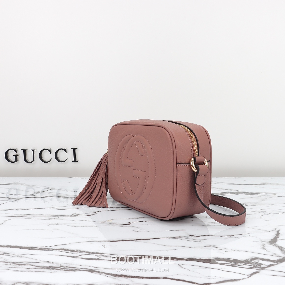 Gucci Shoulder Bag Calfskin Nude Pink 구찌 숄더백 소가죽 누드 핑크 21cm 2