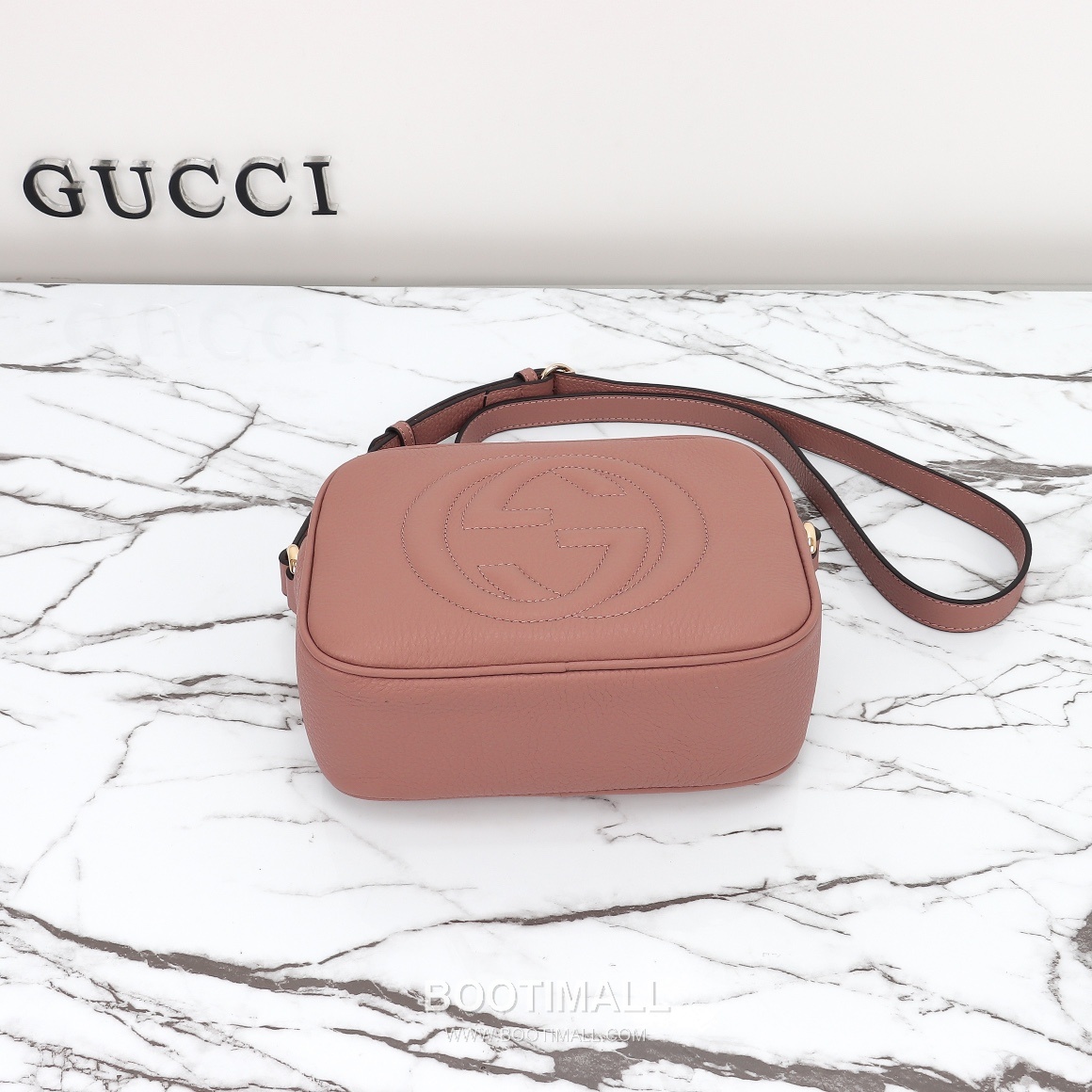 Gucci Shoulder Bag Calfskin Nude Pink 구찌 숄더백 소가죽 누드 핑크 21cm 8