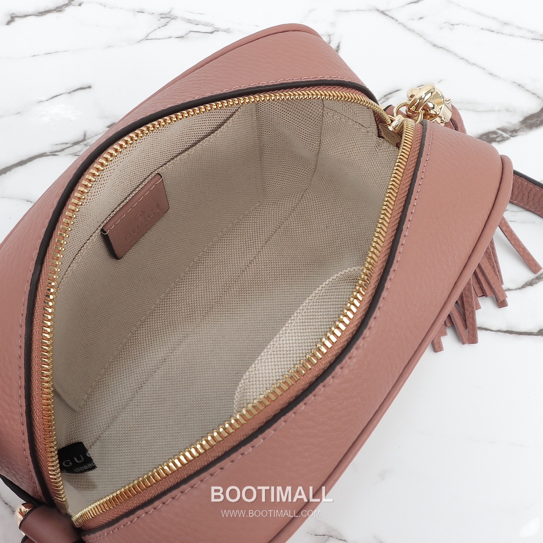 Gucci Shoulder Bag Calfskin Nude Pink 구찌 숄더백 소가죽 누드 핑크 21cm 9
