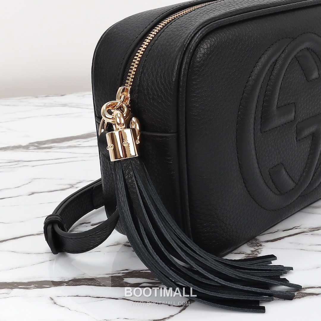 Gucci Classic Leather Bag Grained Calfskin Black Shoulder Bag 구찌 클래식 레더 백 그레인드 카프스킨 블랙 숄더백 21cm 5