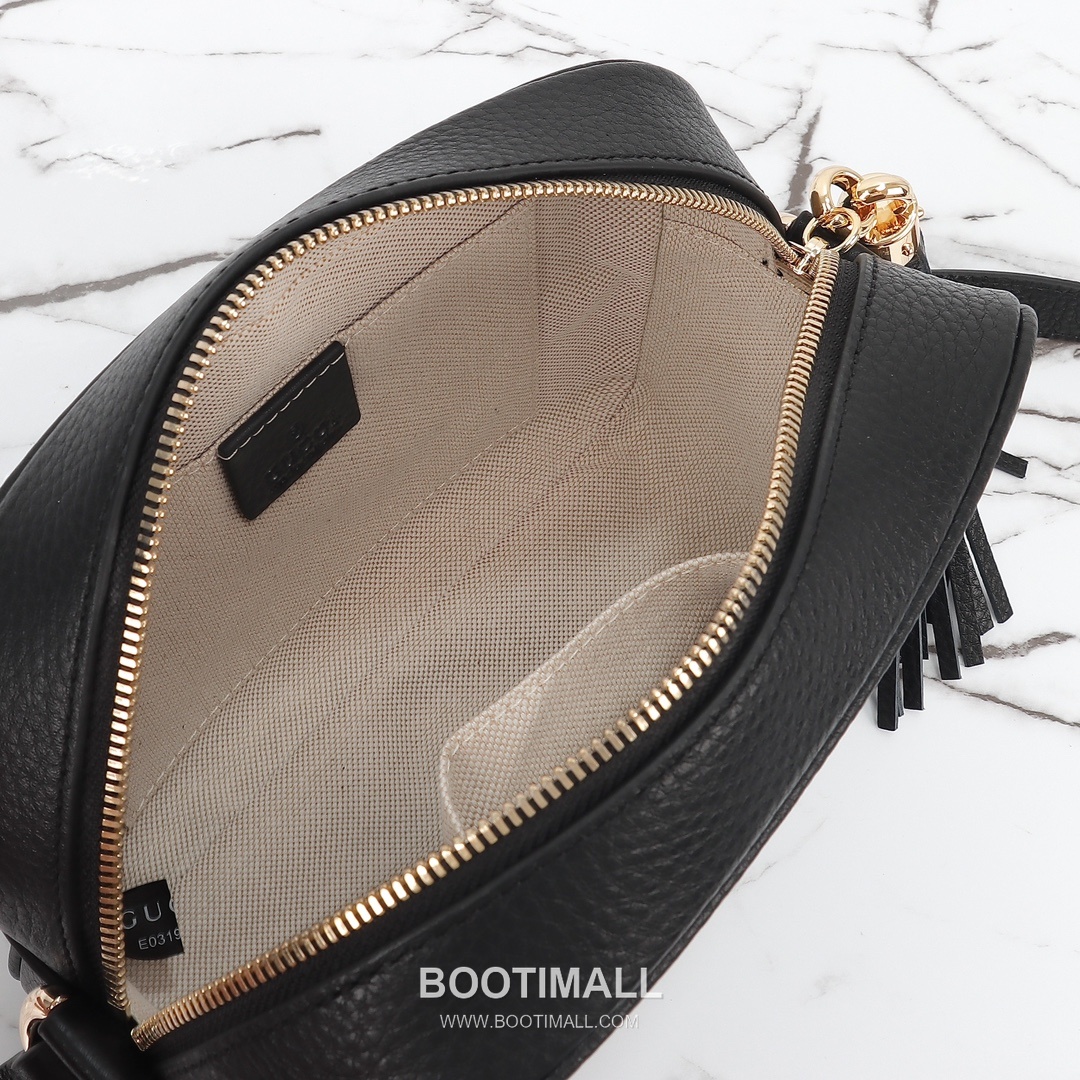 Gucci Classic Leather Bag Grained Calfskin Black Shoulder Bag 구찌 클래식 레더 백 그레인드 카프스킨 블랙 숄더백 21cm 9