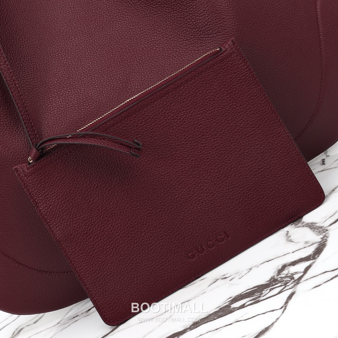 Gucci Shoulder Hobo Bag Grained Calfskin Burgundy 구찌 숄더 호보 백 그레인드 카프스킨 버건디 38cm 12