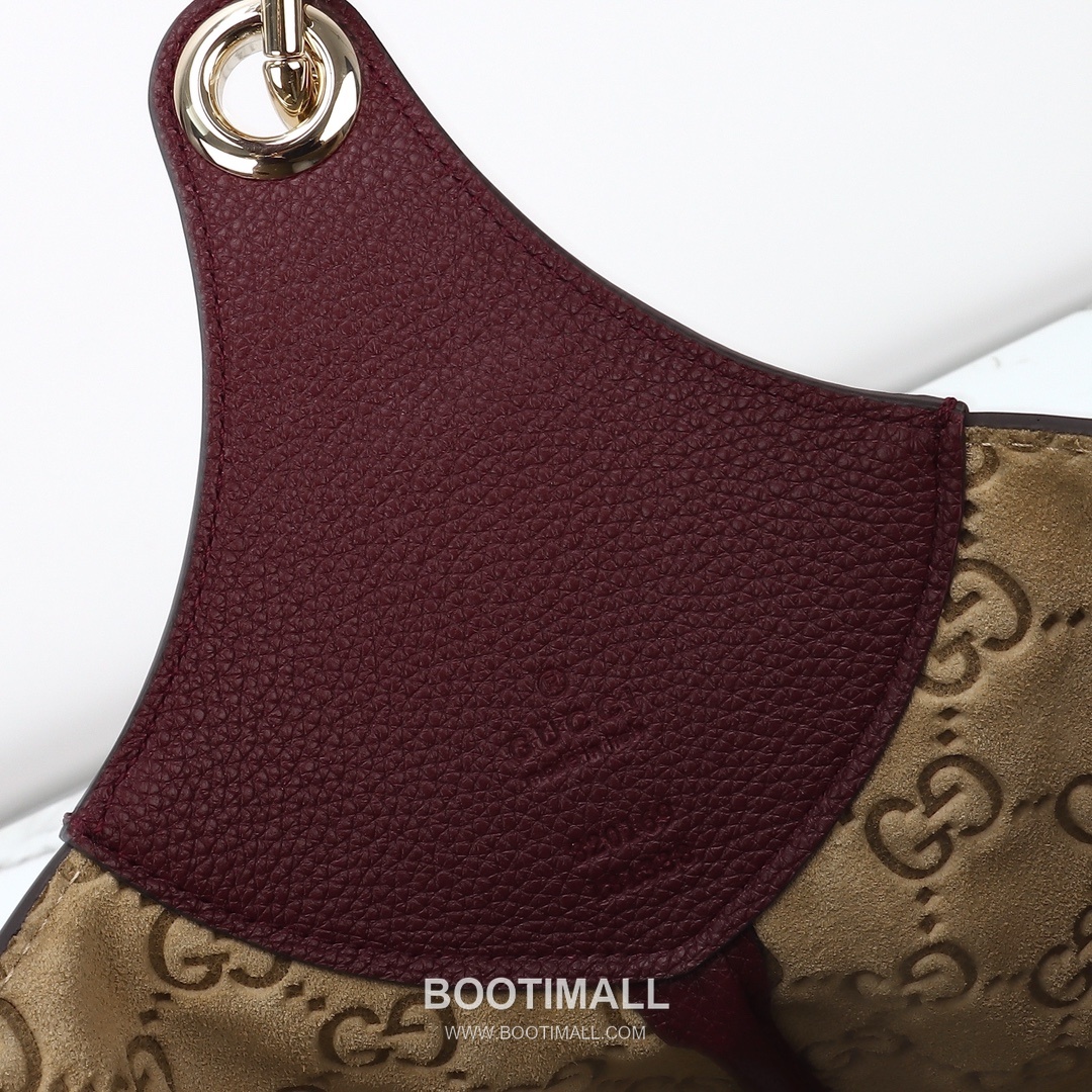Gucci Shoulder Hobo Bag Grained Calfskin Burgundy 구찌 숄더 호보 백 그레인드 카프스킨 버건디 38cm 13