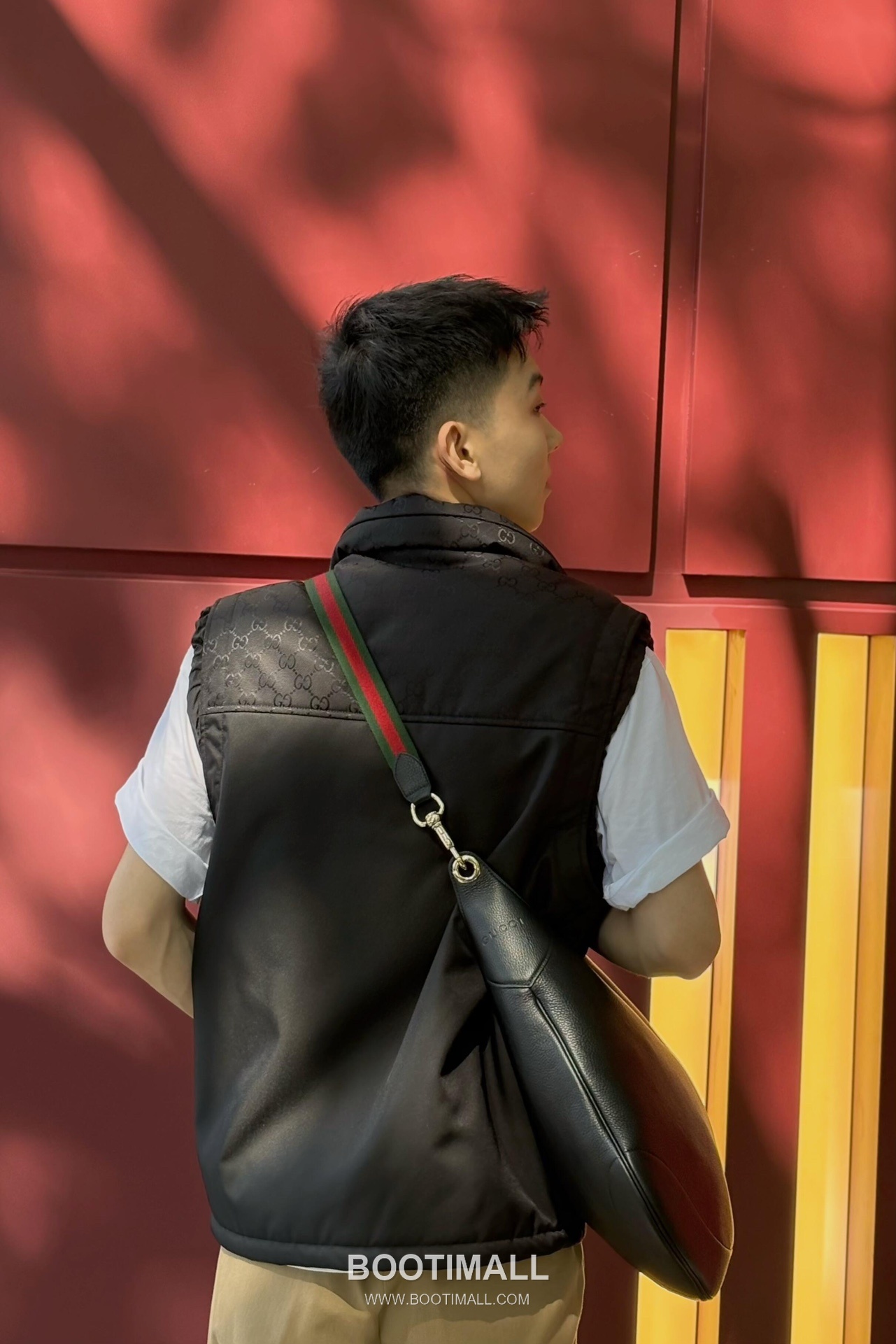 Gucci Shoulder Hobo Bag Grained Calfskin Burgundy 구찌 숄더 호보 백 그레인드 카프스킨 버건디 38cm 6