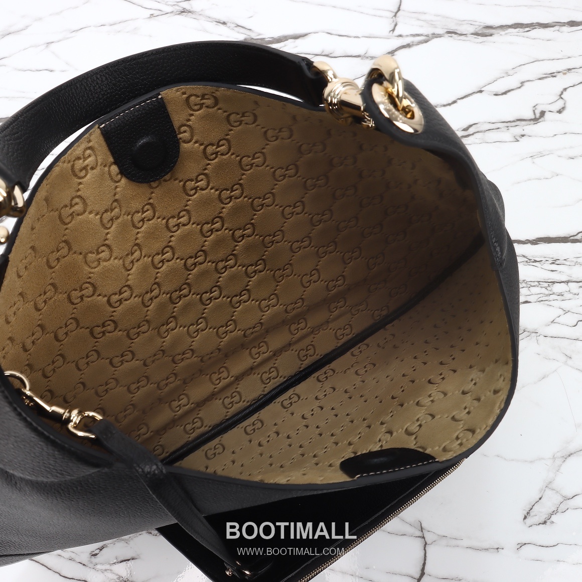 Gucci Shoulder Hobo Bag Grained Calfskin Burgundy 구찌 숄더 호보 백 그레인드 카프스킨 버건디 38cm 20