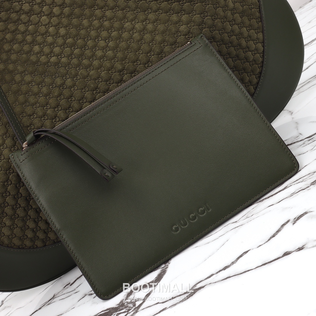 Gucci Monogram Hobo Bag Fabric and Leather Dark Green Shoulder Bag 구찌 모노그램 호보백 패브릭+레더 다크그린 숄더백 33cm 9