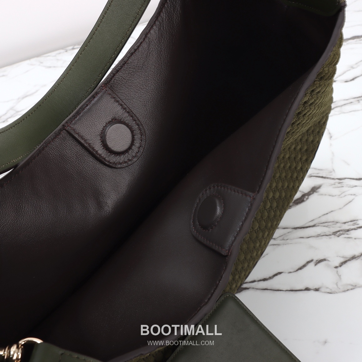 Gucci Monogram Hobo Bag Fabric and Leather Dark Green Shoulder Bag 구찌 모노그램 호보백 패브릭+레더 다크그린 숄더백 33cm 13