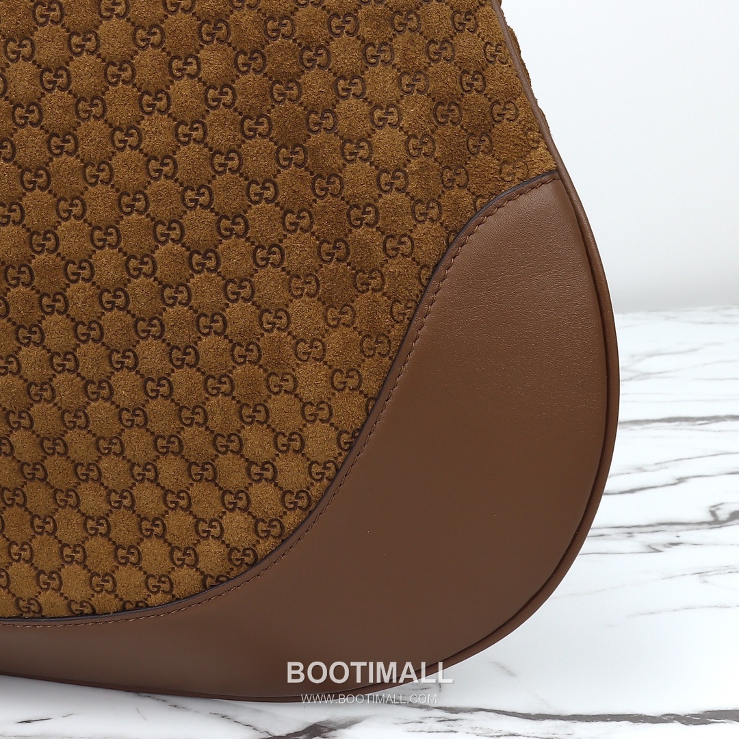 Gucci Tote Bag Large Suede Leather Brown 구찌 토트백 라지 스웨이드 레더 브라운 49cm 6