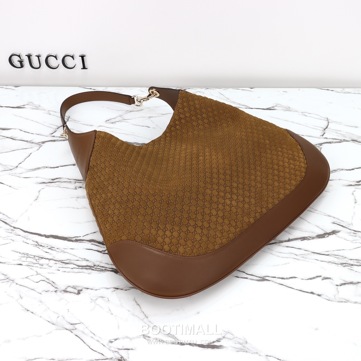 Gucci Tote Bag Large Suede Leather Brown 구찌 토트백 라지 스웨이드 레더 브라운 49cm 8