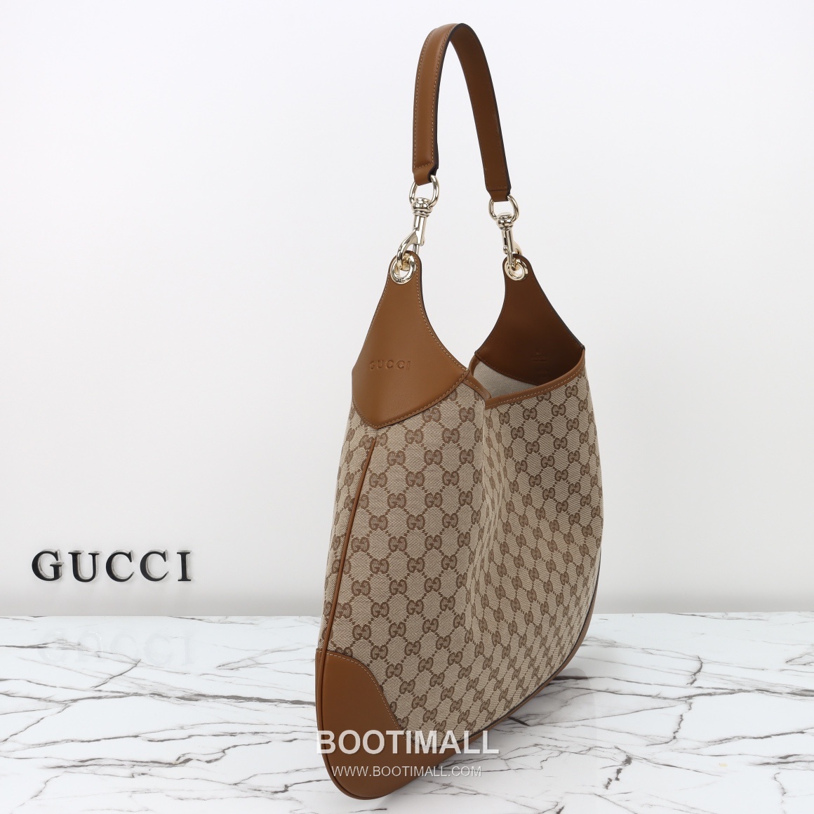 Gucci Tote Bag Large Grained Calfskin Beige 구찌 토트백 라지 그레인드 카프스킨 베이지 49cm 5