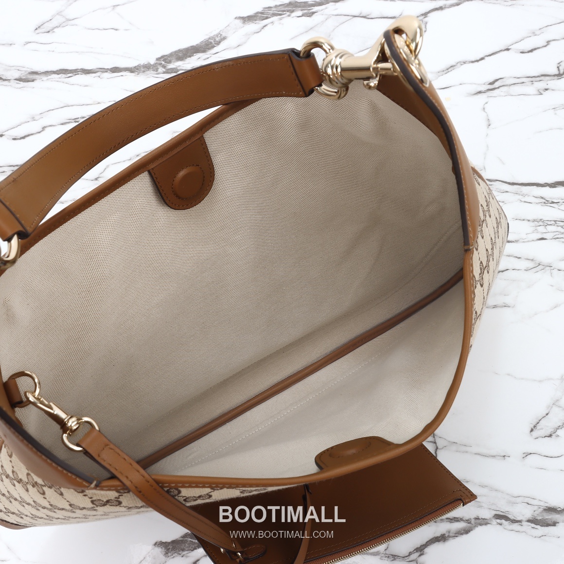 Gucci Tote Bag Large Grained Calfskin Beige 구찌 토트백 라지 그레인드 카프스킨 베이지 49cm 9