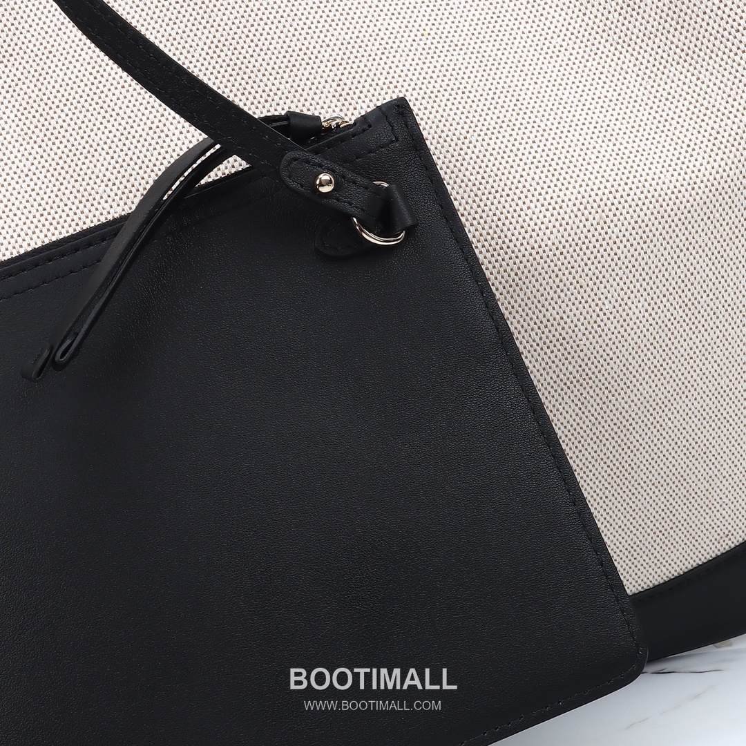 Gucci Canvas Tote Canvas with Leather Trim Beige Tote Bag 구찌 캔버스 토트 캔버스 및 가죽 트리밍 베이지 토트백 49cm 5