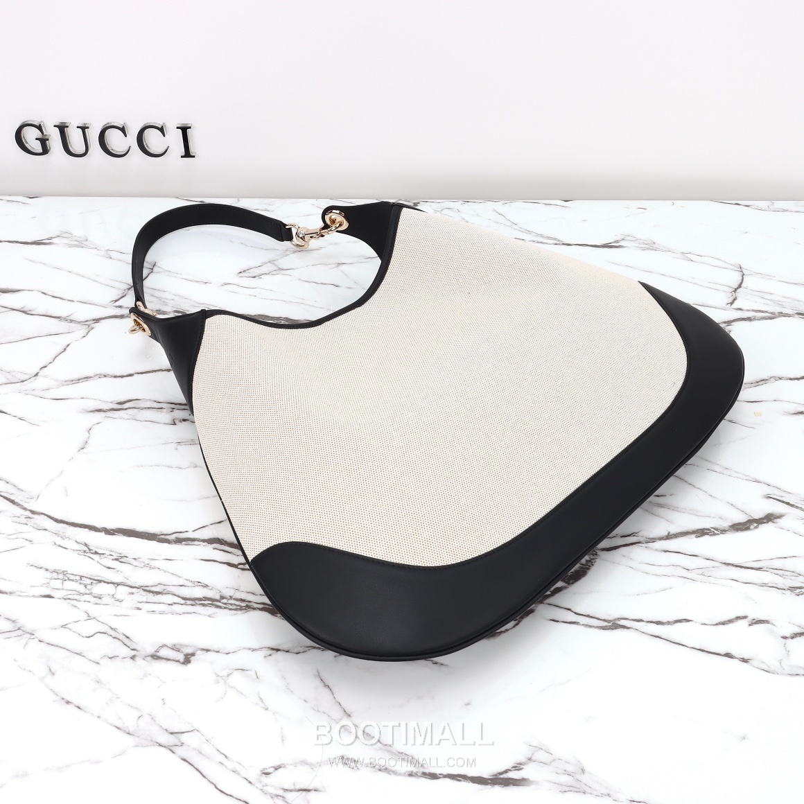 Gucci Canvas Tote Canvas with Leather Trim Beige Tote Bag 구찌 캔버스 토트 캔버스 및 가죽 트리밍 베이지 토트백 49cm 7