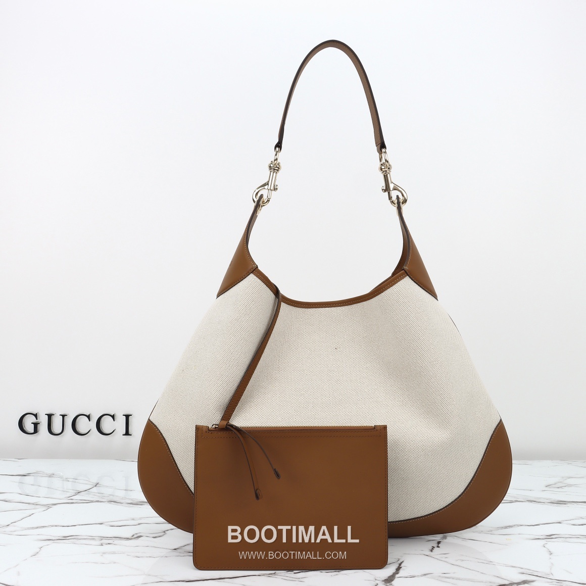 Gucci Tote Bag Large Grained Calfskin Beige 구찌 토트백 라지 그레인드 카프스킨 베이지 49cm 1