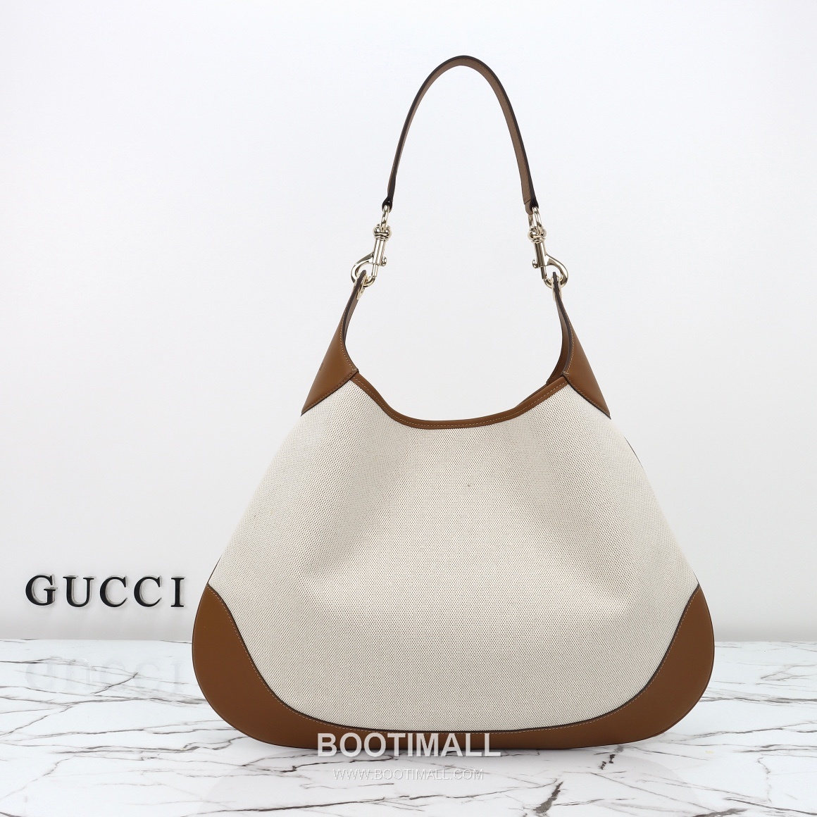 Gucci Tote Bag Large Grained Calfskin Beige 구찌 토트백 라지 그레인드 카프스킨 베이지 49cm 2