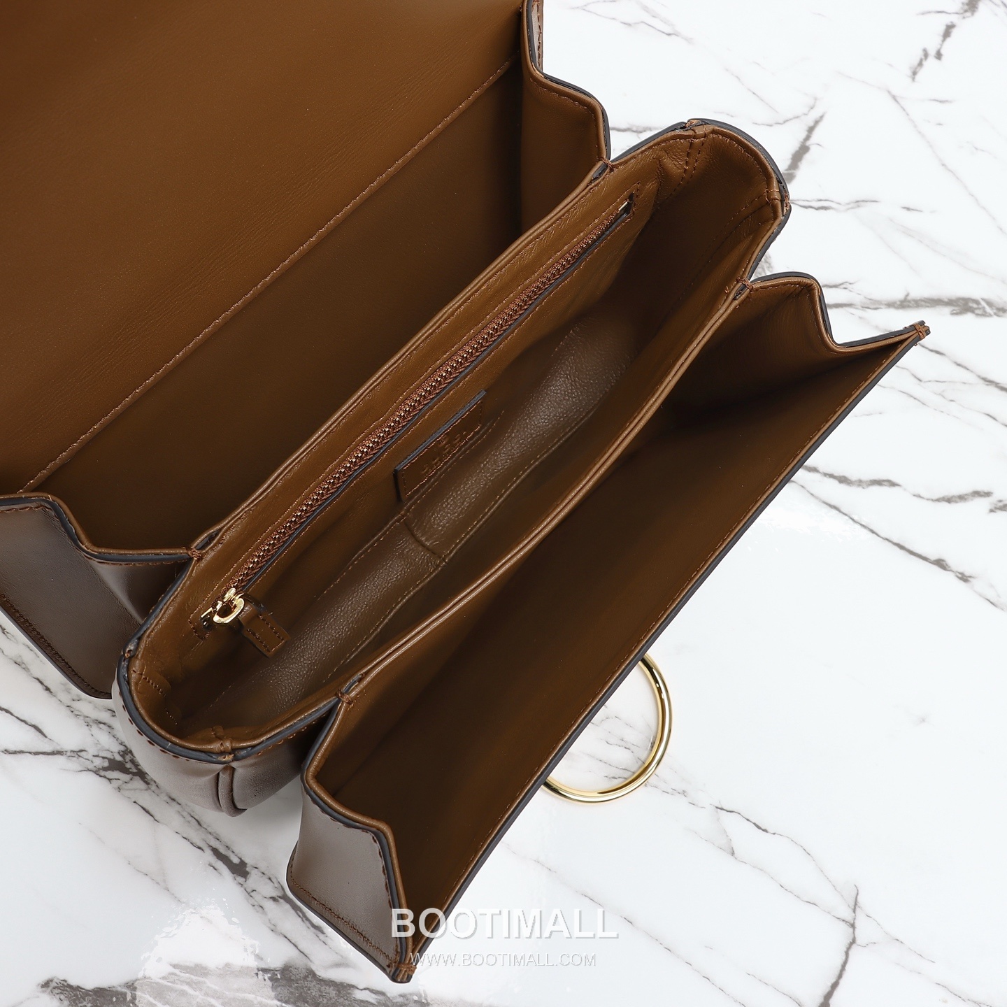 Gucci Leather Shoulder Bag Grained Calfskin Brown 구찌 레더 숄더백 그레인드 카프스킨 브라운 22.5cm 9