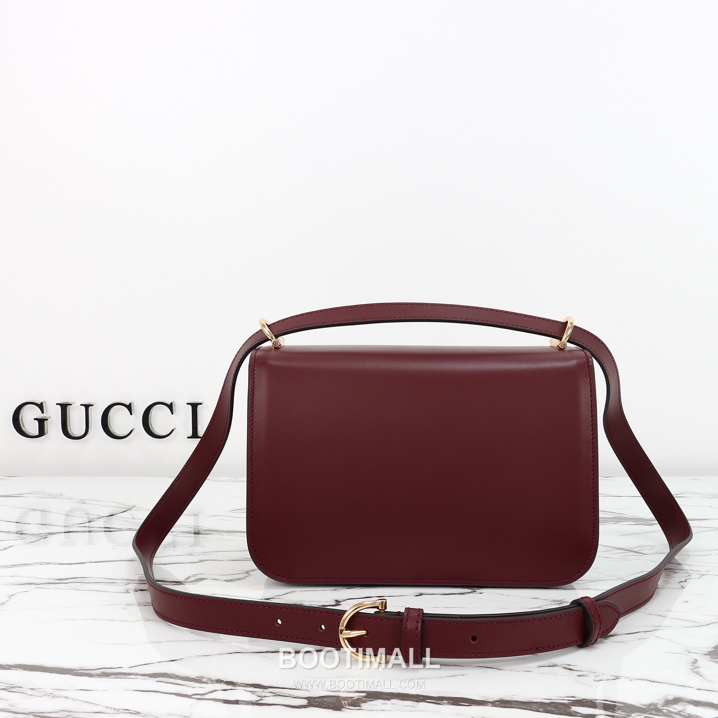 Gucci Leather Shoulder Bag Grained Calfskin Brown 구찌 레더 숄더백 그레인드 카프스킨 브라운 22.5cm 3