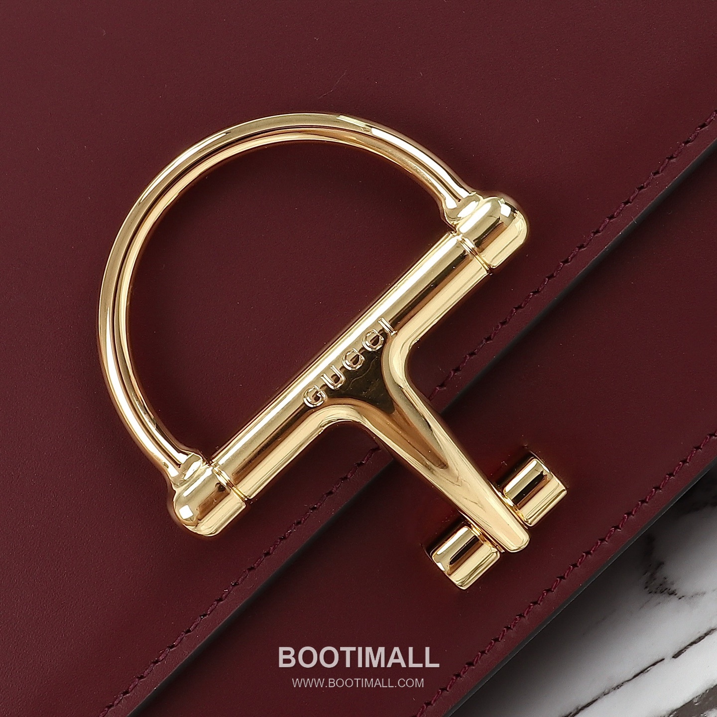 Gucci Leather Shoulder Bag Grained Calfskin Brown 구찌 레더 숄더백 그레인드 카프스킨 브라운 22.5cm 4