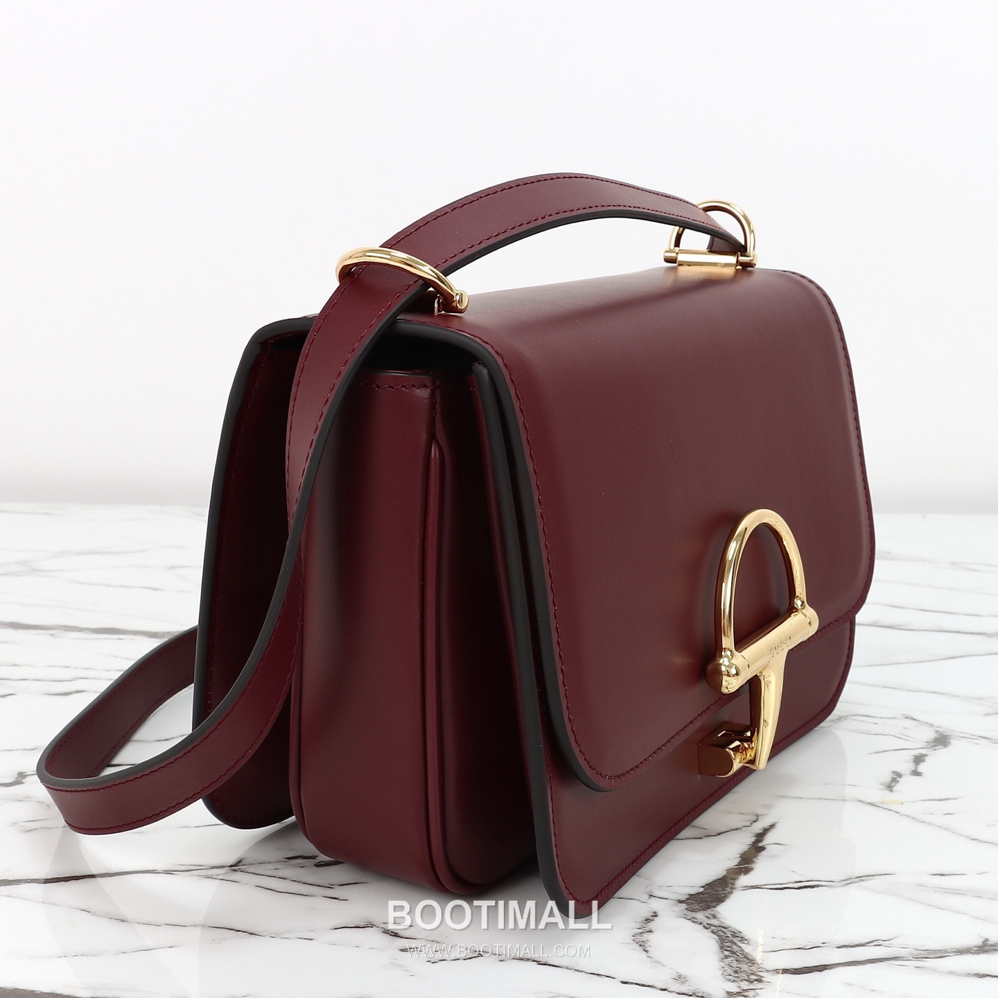 Gucci Leather Shoulder Bag Grained Calfskin Brown 구찌 레더 숄더백 그레인드 카프스킨 브라운 22.5cm 5
