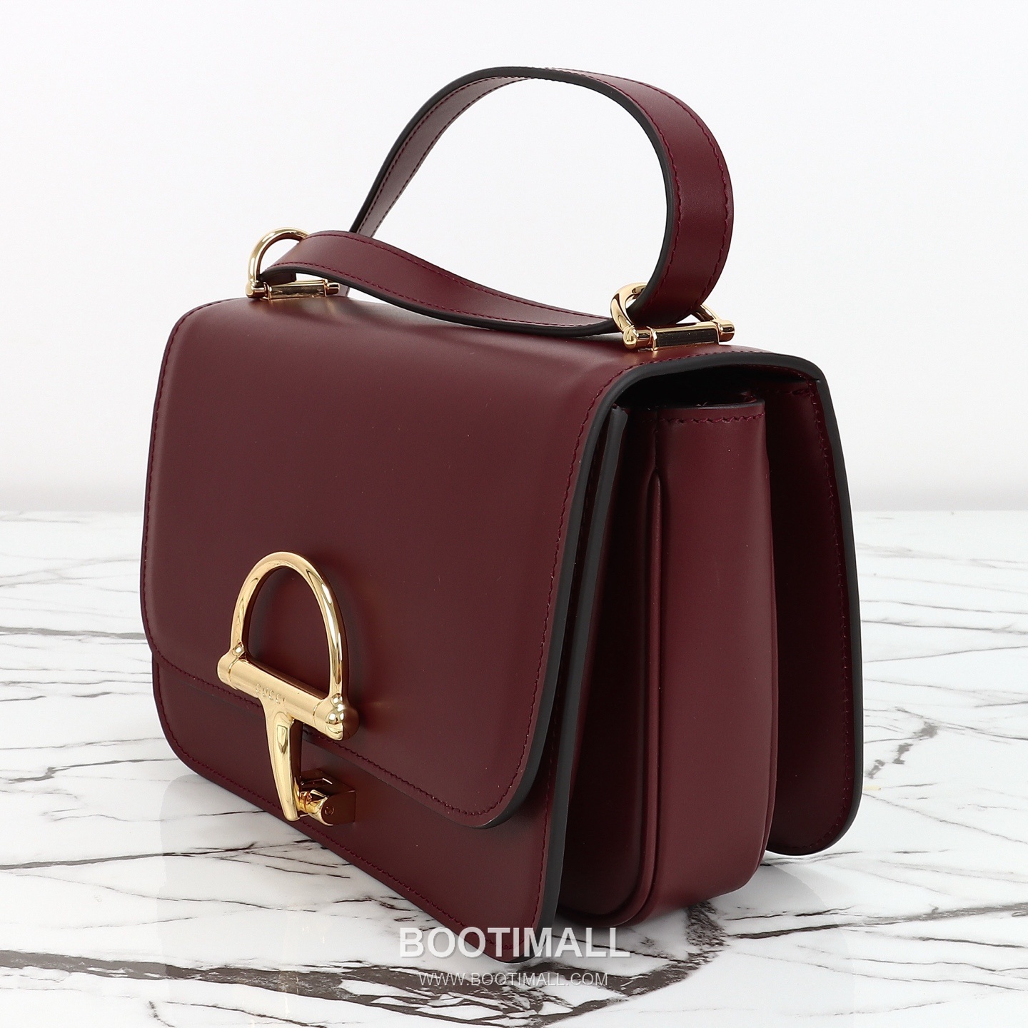 Gucci Leather Shoulder Bag Grained Calfskin Brown 구찌 레더 숄더백 그레인드 카프스킨 브라운 22.5cm 6