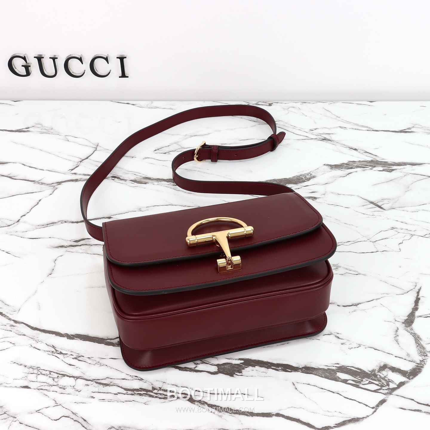 Gucci Leather Shoulder Bag Grained Calfskin Brown 구찌 레더 숄더백 그레인드 카프스킨 브라운 22.5cm 8