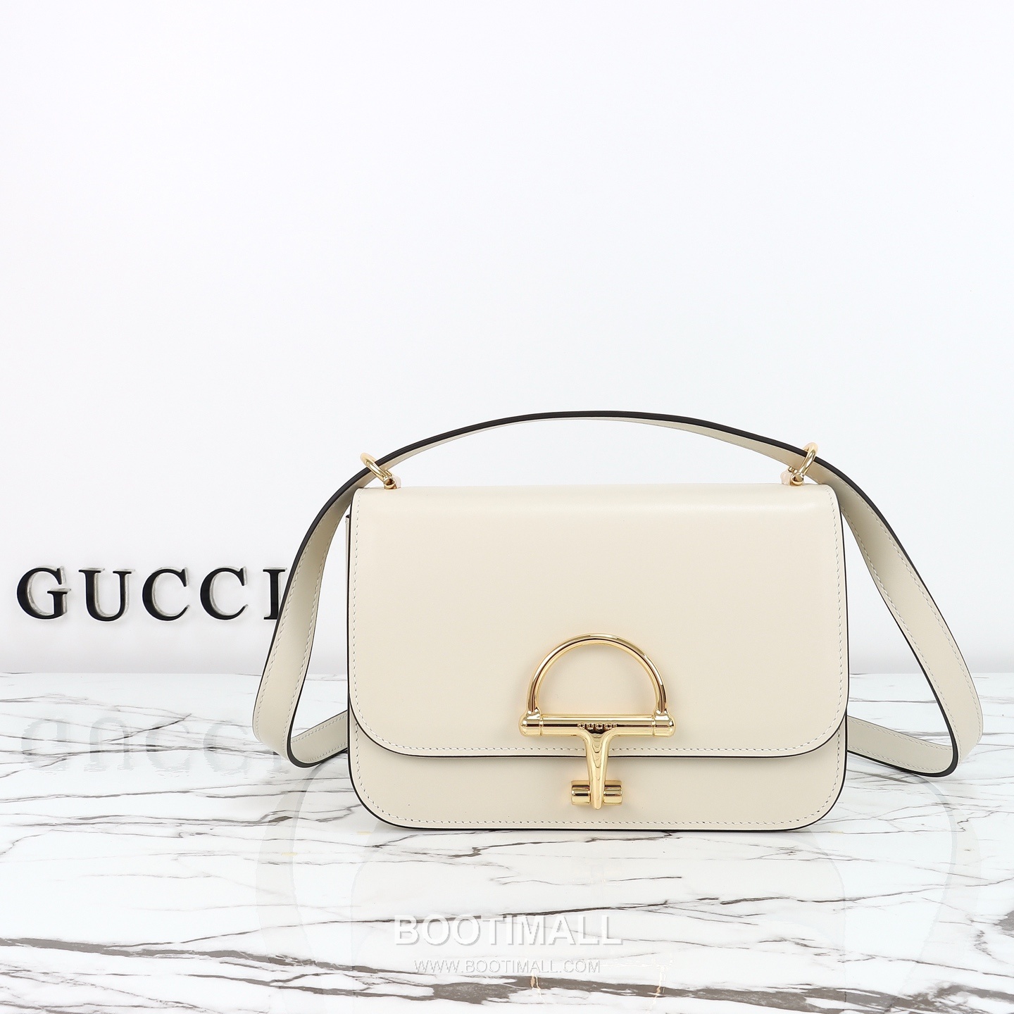 Gucci Leather Shoulder Bag Grained Calfskin Brown 구찌 레더 숄더백 그레인드 카프스킨 브라운 22.5cm 1