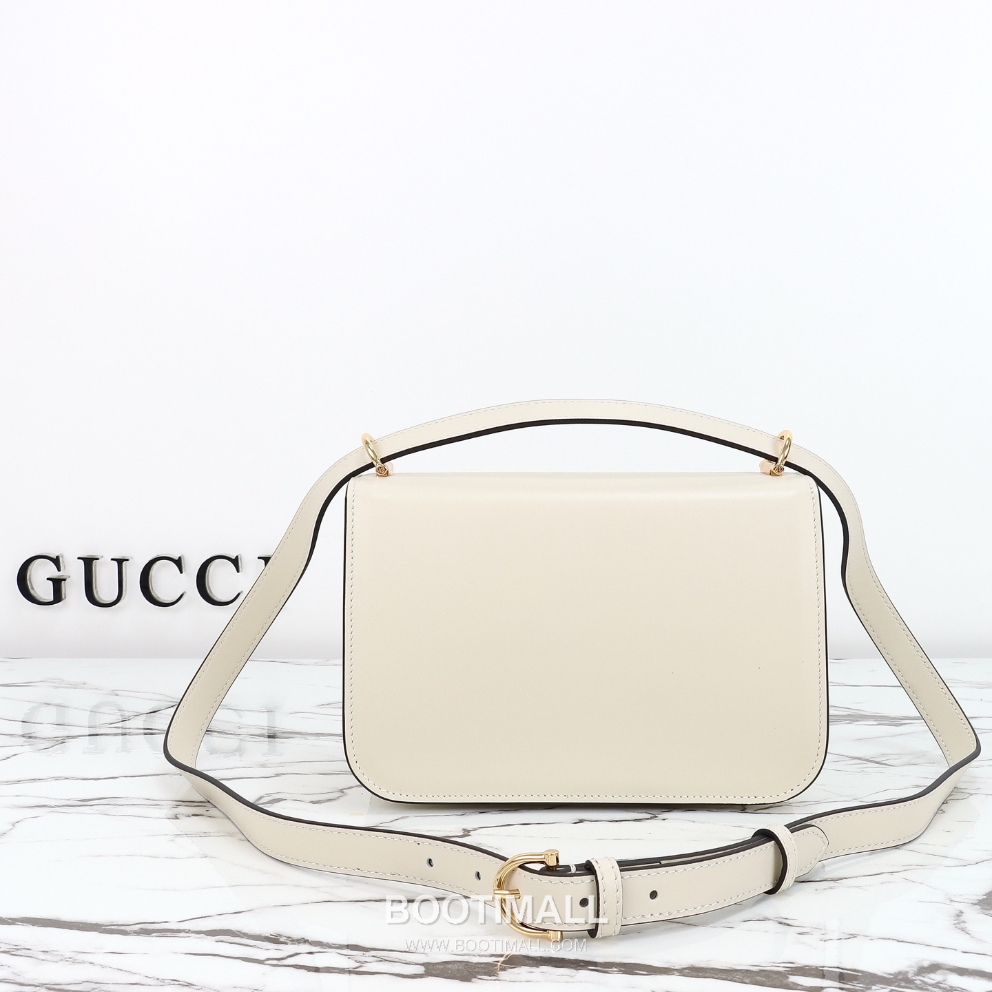 Gucci Leather Shoulder Bag Grained Calfskin Brown 구찌 레더 숄더백 그레인드 카프스킨 브라운 22.5cm 3