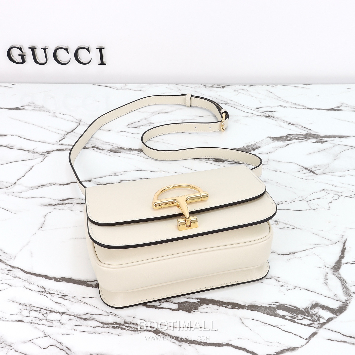 Gucci Leather Shoulder Bag Grained Calfskin Brown 구찌 레더 숄더백 그레인드 카프스킨 브라운 22.5cm 8