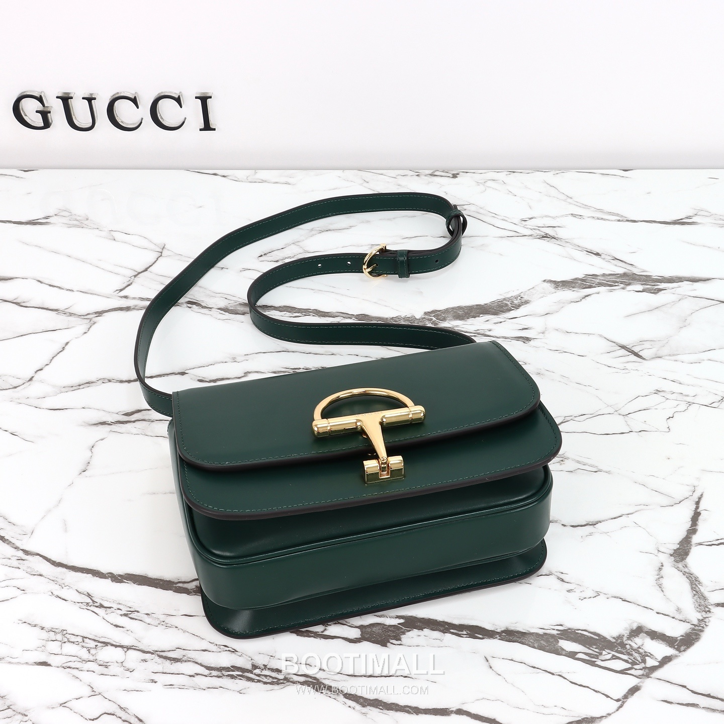 Gucci Leather Shoulder Bag Grained Calfskin Brown 구찌 레더 숄더백 그레인드 카프스킨 브라운 22.5cm 8