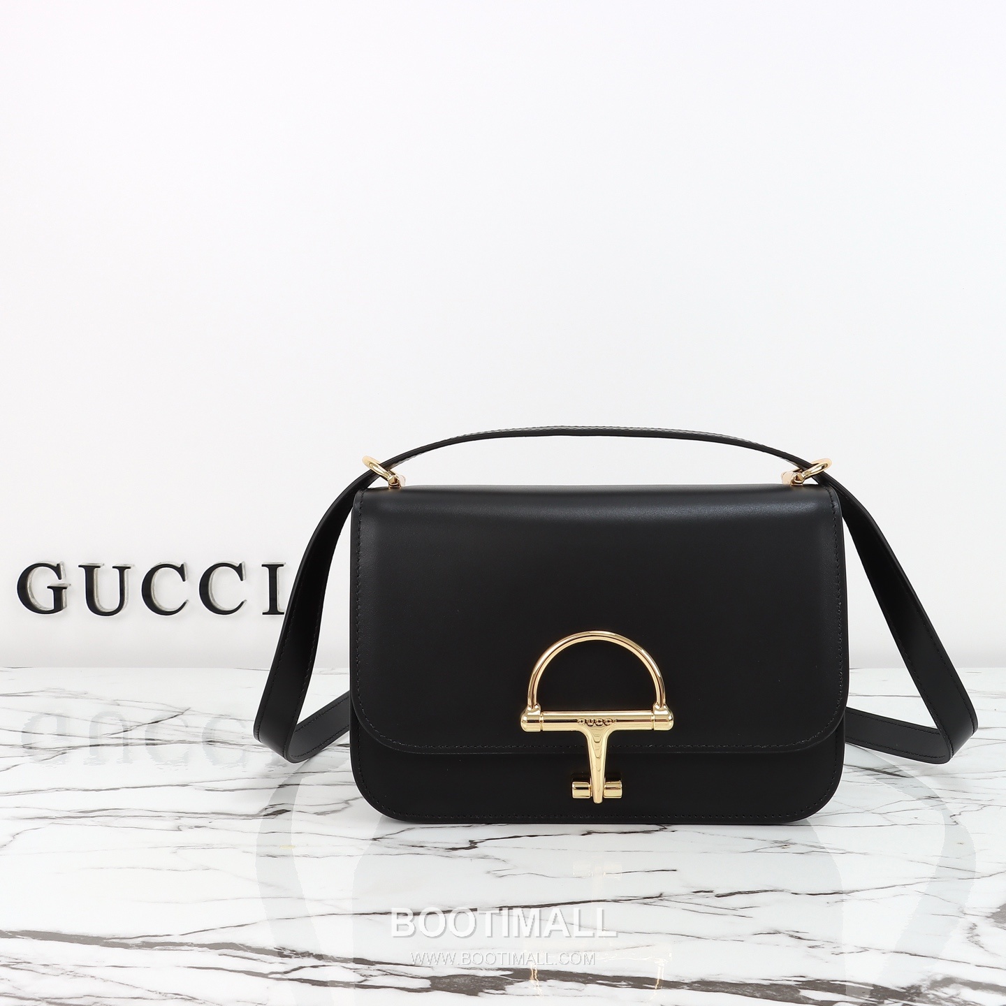 Gucci Crossbody Bag Calfskin Black 구찌 크로스바디 백 송아지 가죽 블랙 22.5cm 1