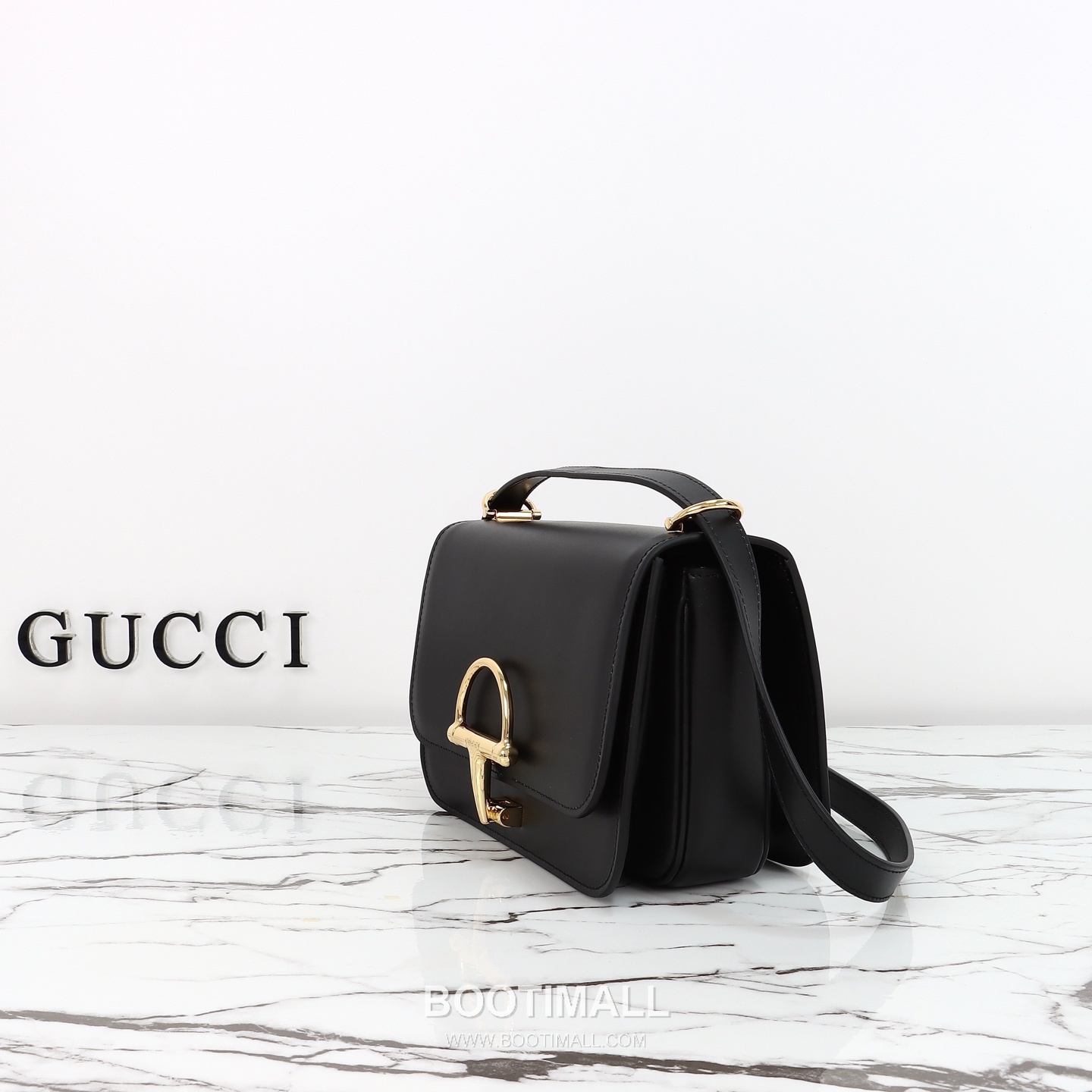 Gucci Crossbody Bag Calfskin Black 구찌 크로스바디 백 송아지 가죽 블랙 22.5cm 2