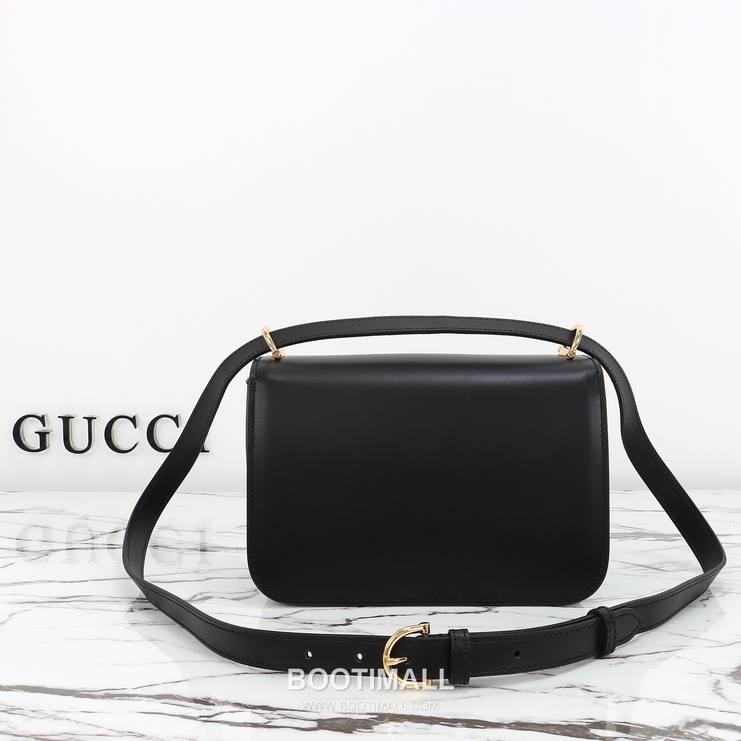 Gucci Crossbody Bag Calfskin Black 구찌 크로스바디 백 송아지 가죽 블랙 22.5cm 3