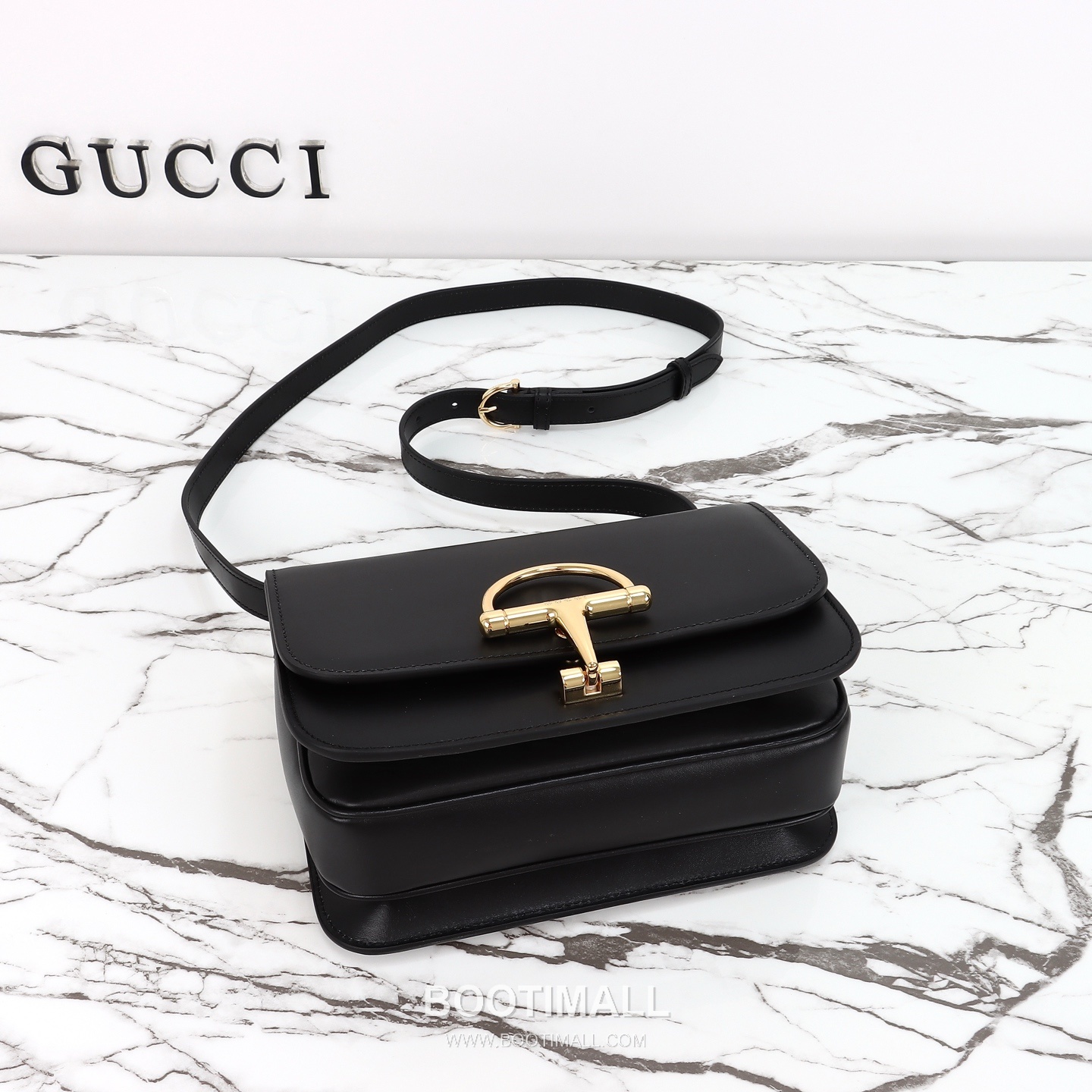 Gucci Crossbody Bag Calfskin Black 구찌 크로스바디 백 송아지 가죽 블랙 22.5cm 8