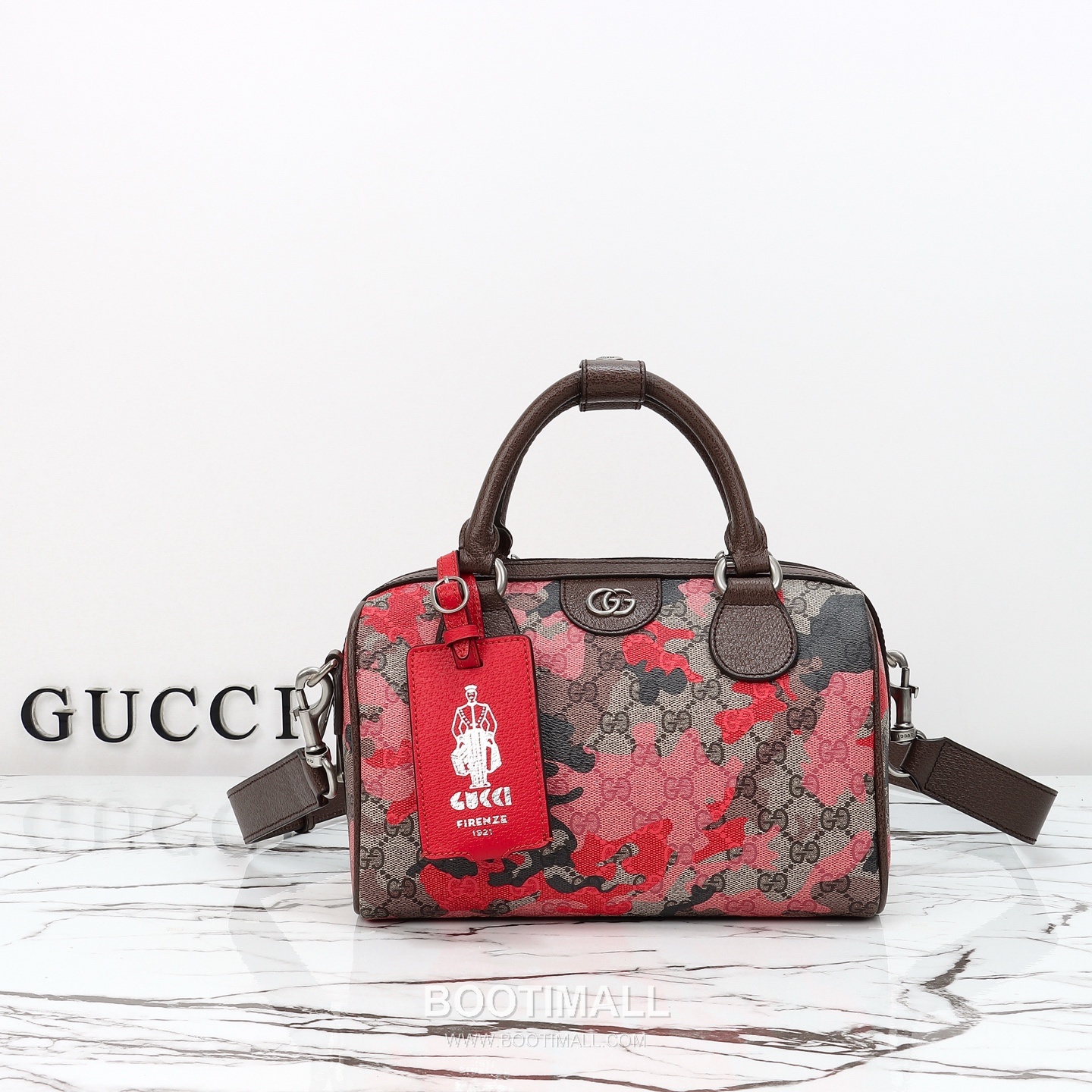 Gucci Blue Flower Tote Original Leather Blue Tote Bag 구찌 블루 플라워 토트 원산지 가죽 블루 토트백 25cm 1