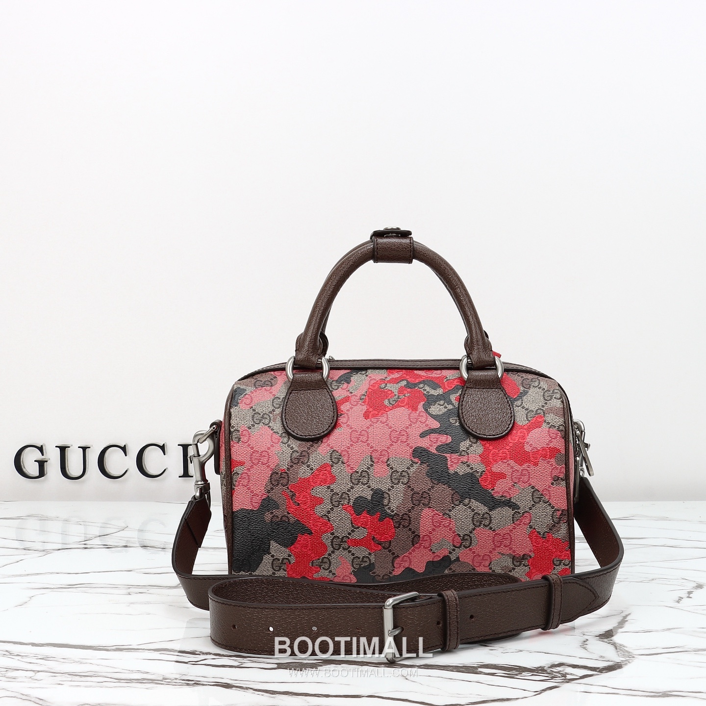 Gucci Blue Flower Tote Original Leather Blue Tote Bag 구찌 블루 플라워 토트 원산지 가죽 블루 토트백 25cm 3