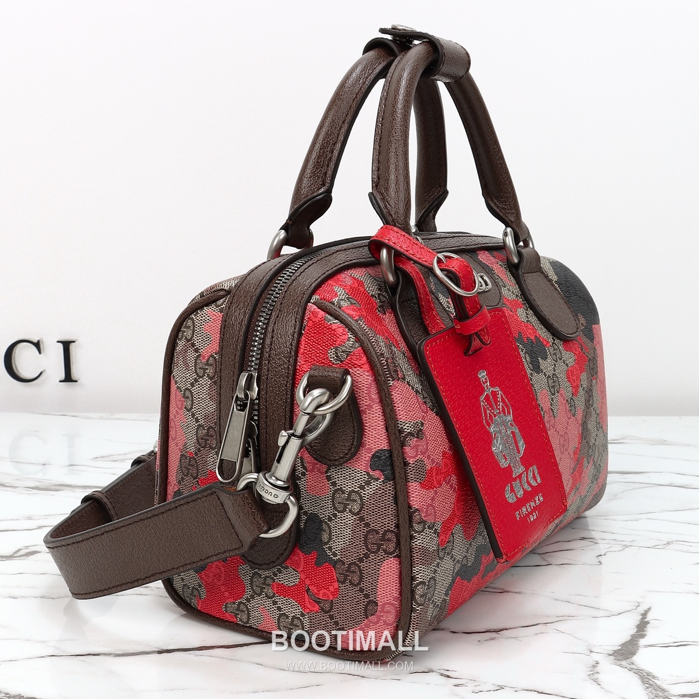 Gucci Blue Flower Tote Original Leather Blue Tote Bag 구찌 블루 플라워 토트 원산지 가죽 블루 토트백 25cm 6