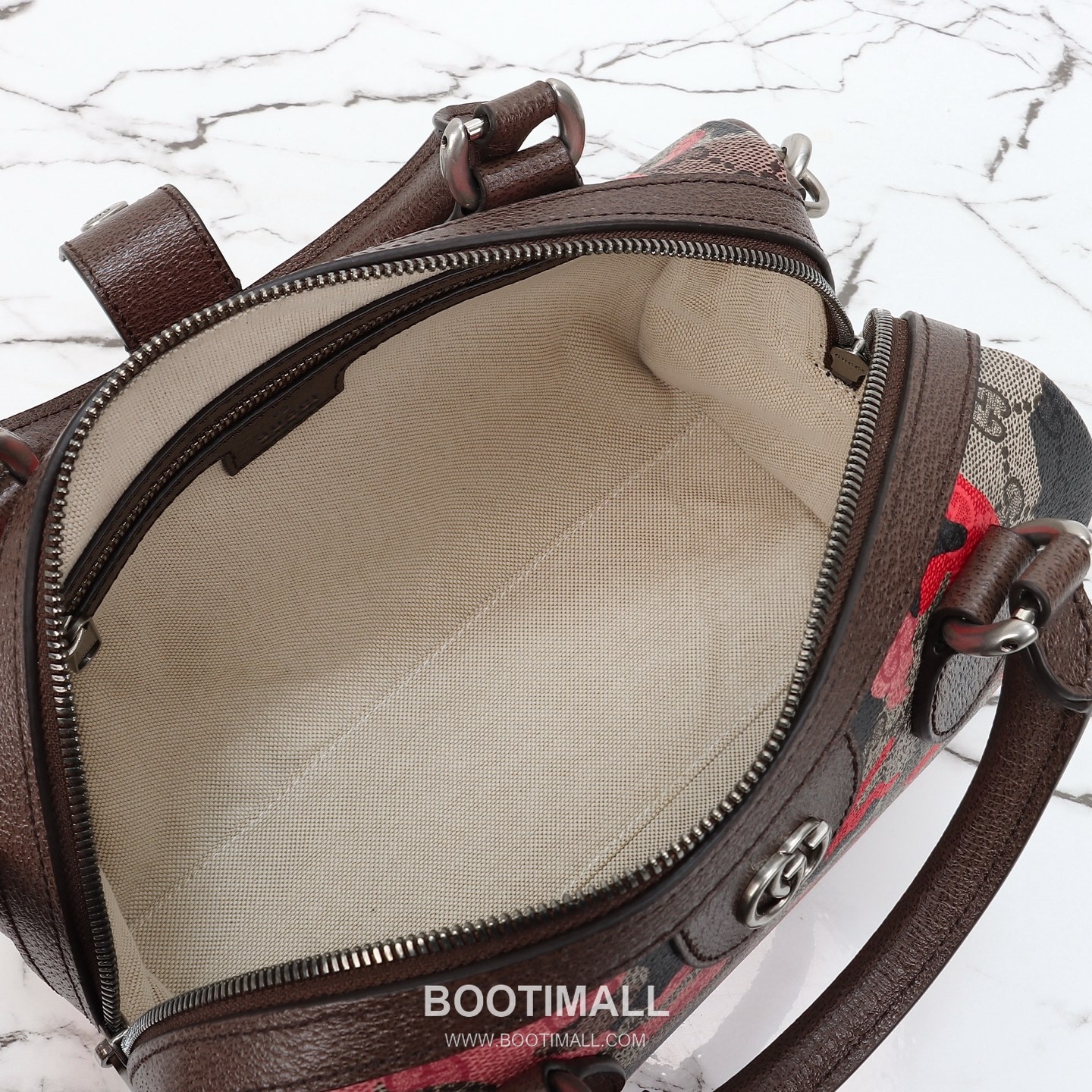 Gucci Blue Flower Tote Original Leather Blue Tote Bag 구찌 블루 플라워 토트 원산지 가죽 블루 토트백 25cm 9