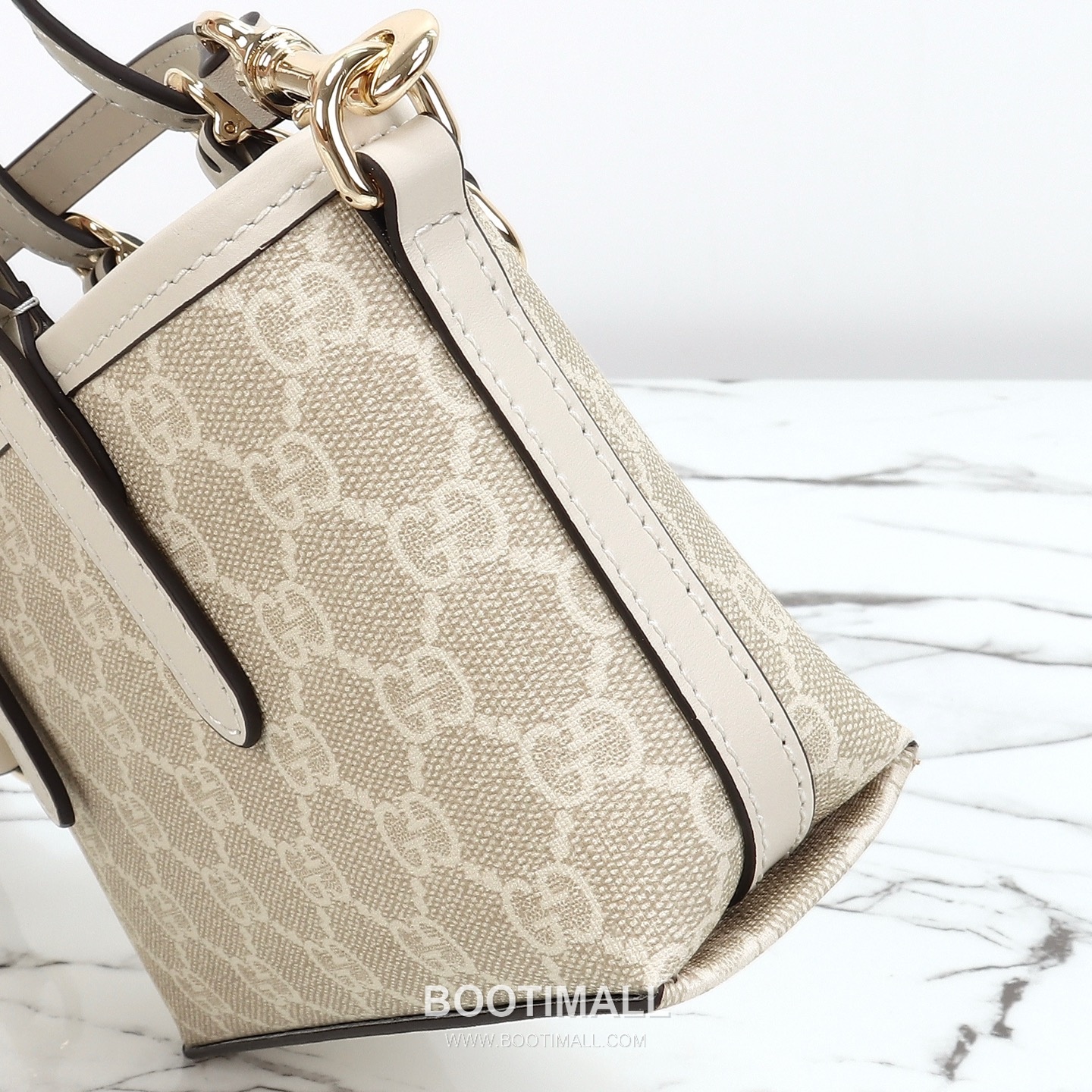 Gucci Mini Shoulder Bag Calfskin Leather Brown 구찌 미니 숄더백 송아지가죽 브라운 17.5cm 4