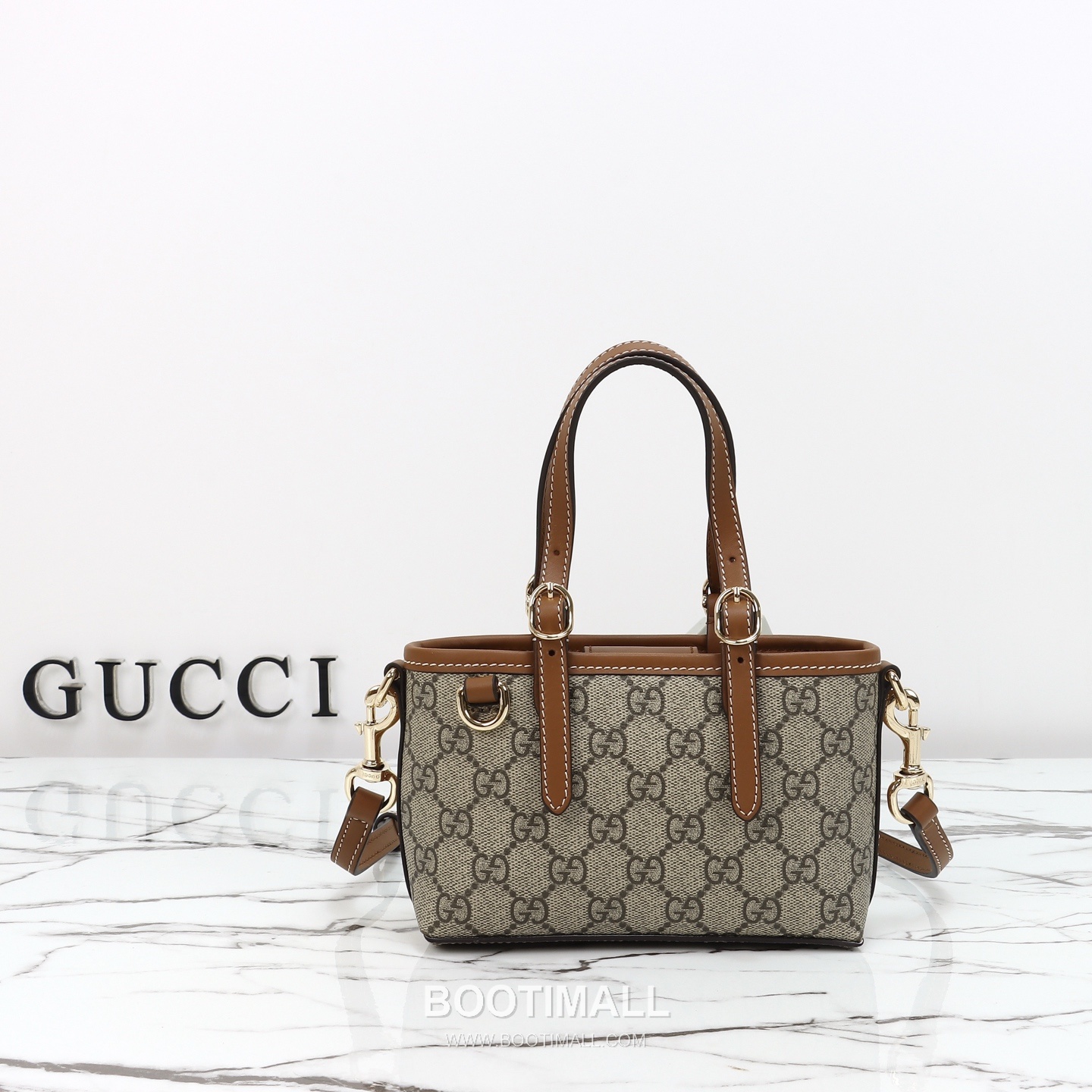 Gucci Mini Shoulder Bag Calfskin Leather Brown 구찌 미니 숄더백 송아지가죽 브라운 17.5cm 1