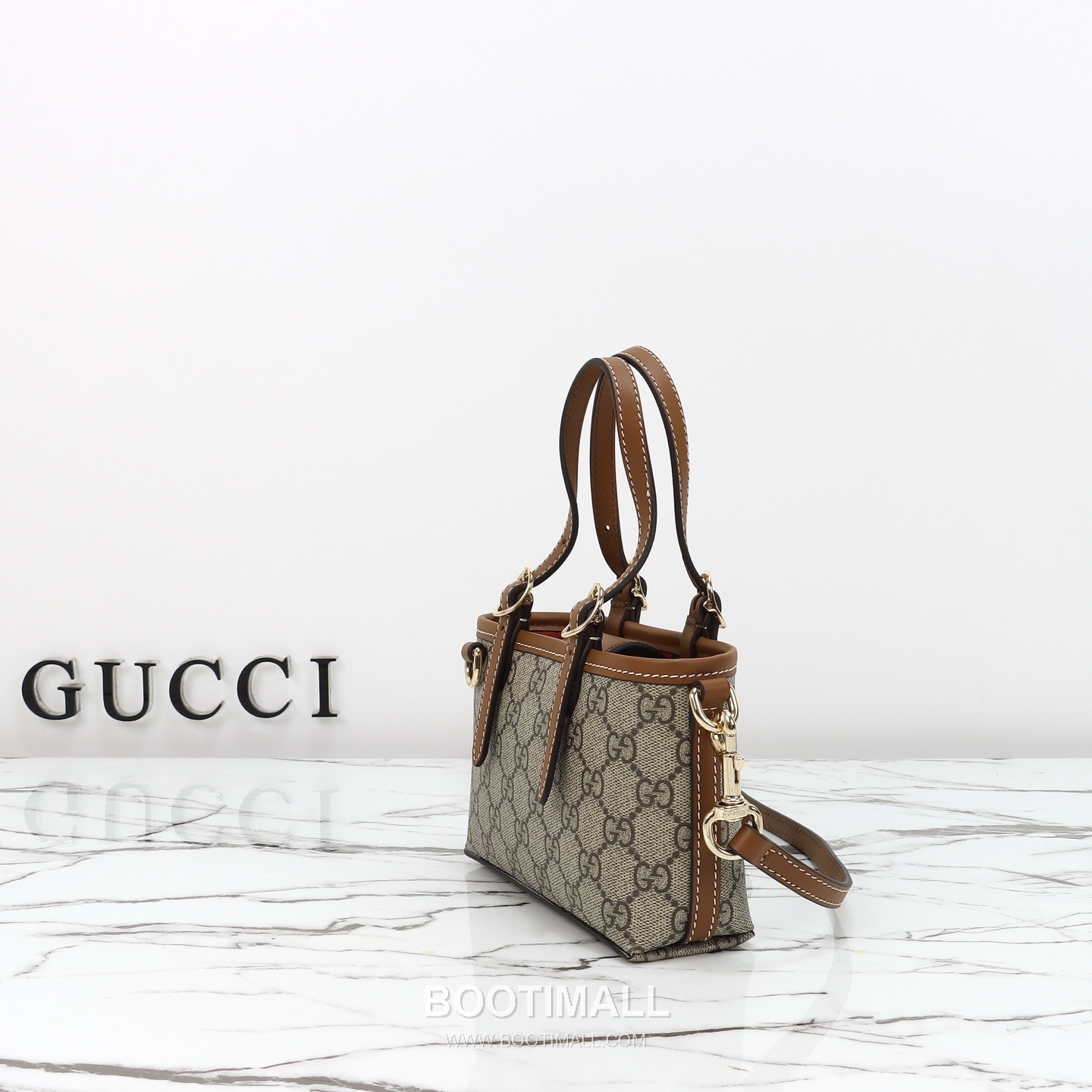 Gucci Mini Shoulder Bag Calfskin Leather Brown 구찌 미니 숄더백 송아지가죽 브라운 17.5cm 2