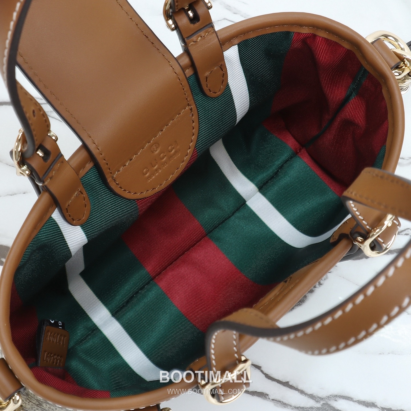 Gucci Mini Shoulder Bag Calfskin Leather Brown 구찌 미니 숄더백 송아지가죽 브라운 17.5cm 9