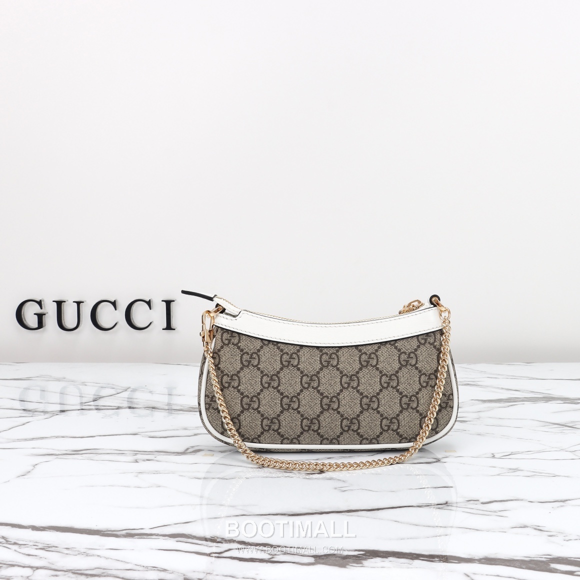 Gucci GG Canvas Shoulder Bag Canvas with Leather Trim Beige 구찌 GG 캔버스 숄더백 캔버스 및 레더 트리밍 베이지 25cm 12