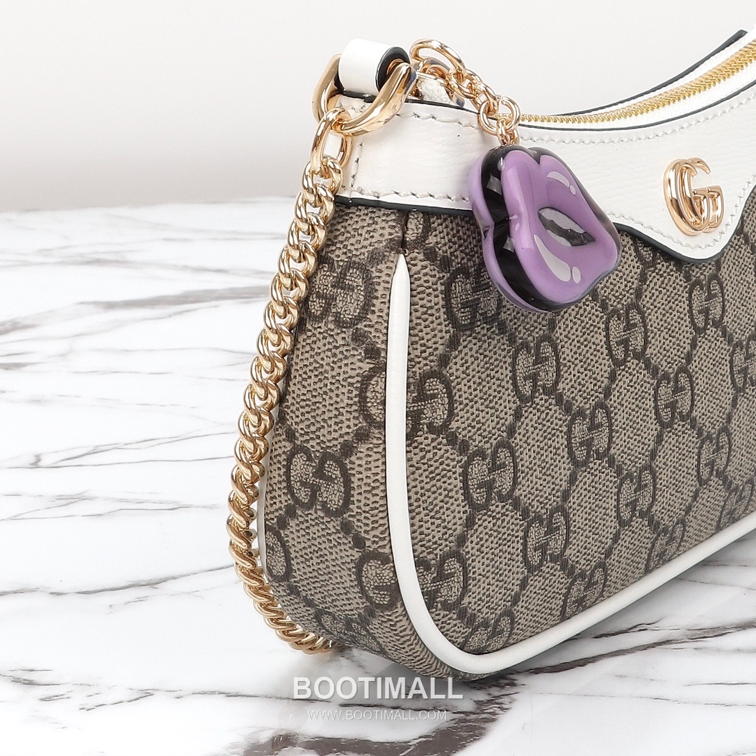 Gucci GG Canvas Shoulder Bag Canvas with Leather Trim Beige 구찌 GG 캔버스 숄더백 캔버스 및 레더 트리밍 베이지 25cm 14