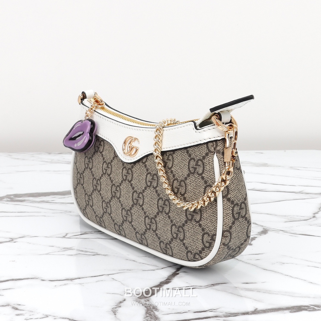 Gucci GG Canvas Shoulder Bag Canvas with Leather Trim Beige 구찌 GG 캔버스 숄더백 캔버스 및 레더 트리밍 베이지 25cm 16